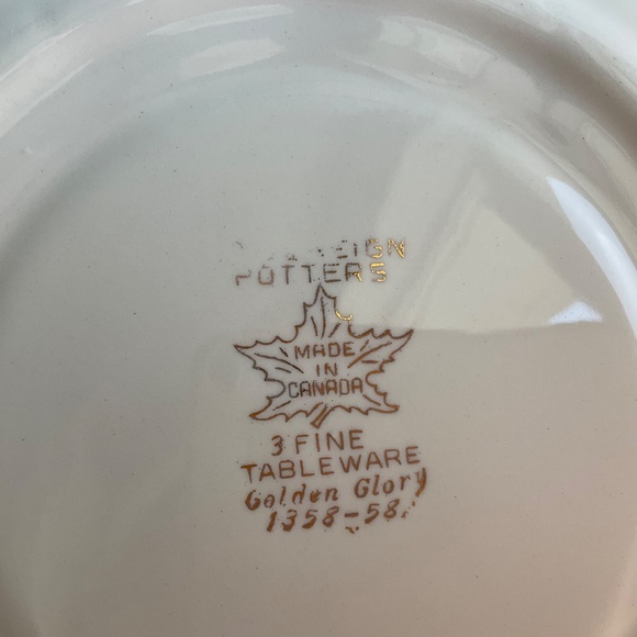 Vintage Devilled Egg Platter Sovereign Potters ‘Golden Glory 9.25” Plate’ 🇨🇦 - Picture 5 of 10